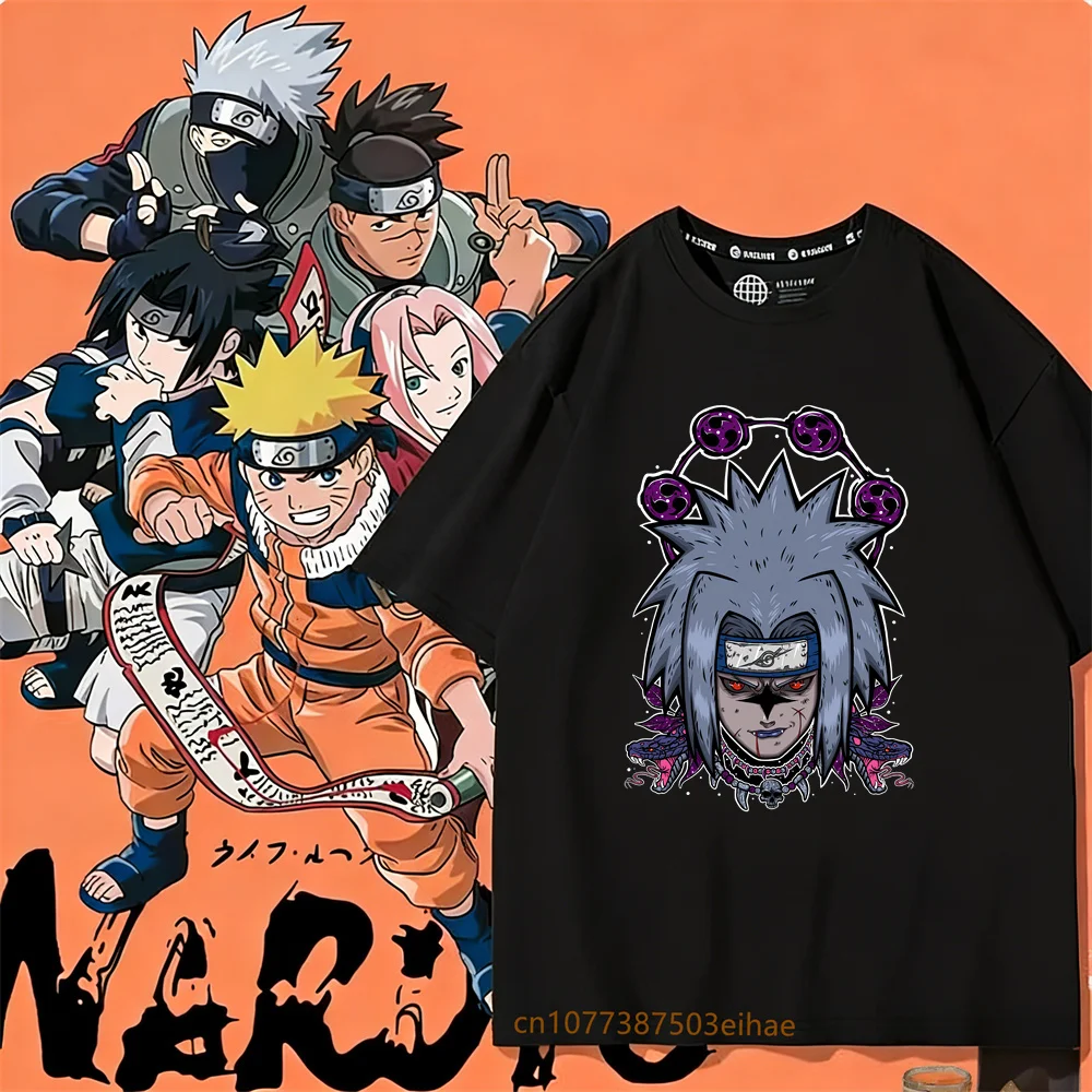 Anime Merchandise T-Shirts - เสื้อยืดลายการ์ตูนญี่ปุ่นนารูโตะ เสื้อยืดเด็กผู้ชาย แขนสั้น เสื้อผ้าเด็กซาสึเกะ สินค้าการ์ตูน