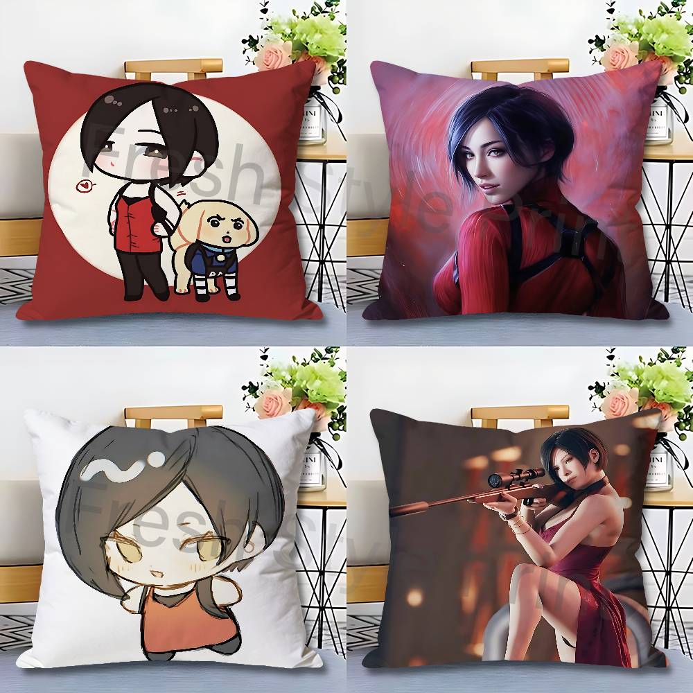 R/Anime Merchandise - R-Resident E-Evil A-Ada Wong สินค้าของสะสมจากอนิเมะ ปลอกหมอนพิมพ์ลายอเนกประสงค์