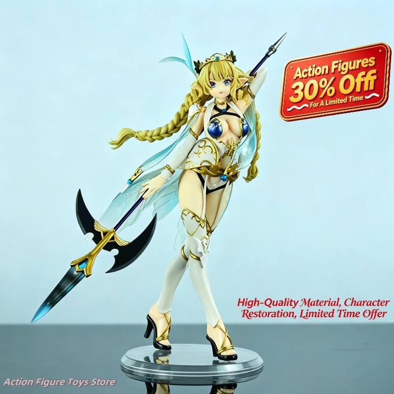 Anime Girl Merchandise - ตุ๊กตาแอคชั่น/เกม/อนิเมะ/สินค้า ตุ๊กตาเอลฟ์สาวชาวบ้านลินเซีย ดาบยาว 25 ซม. สาวสวยเซ็กซี่