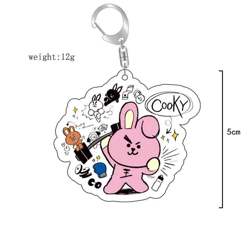 พวงกุญแจอะคริลิกการ์ตูน BT21 น - Anime Girl Merchandise บทวิจารณ์และราคา