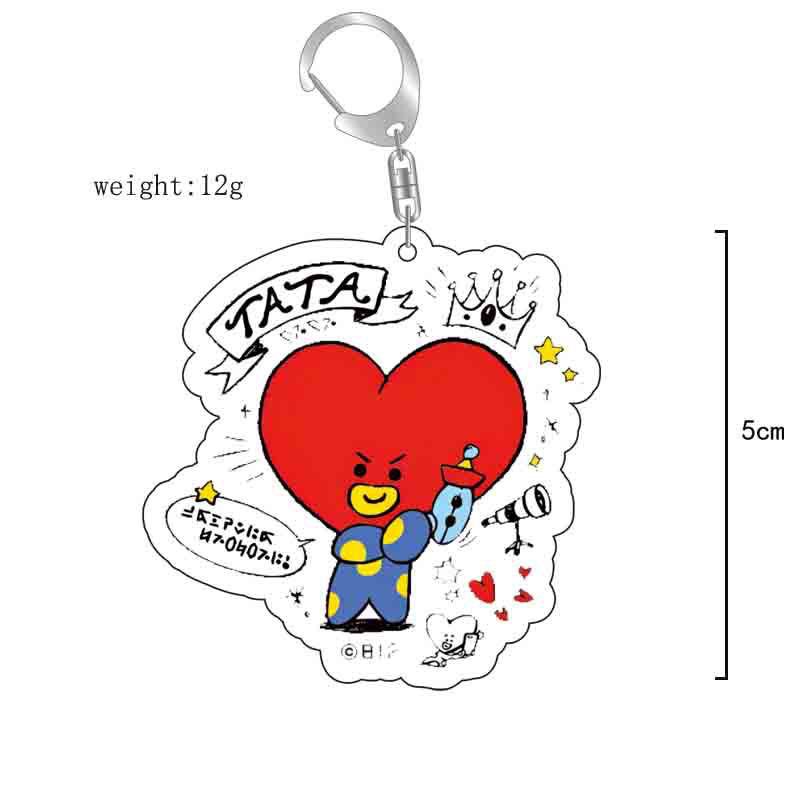 พวงกุญแจอะคริลิกการ์ตูน BT21 น - Anime Girl Merchandise บทวิจารณ์และราคา