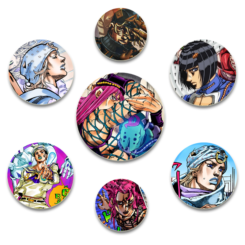 32/44/58 มม.ผจญภัย JoJo Bizarr - Jjk Anime Merchandise บทวิจารณ์และราคา