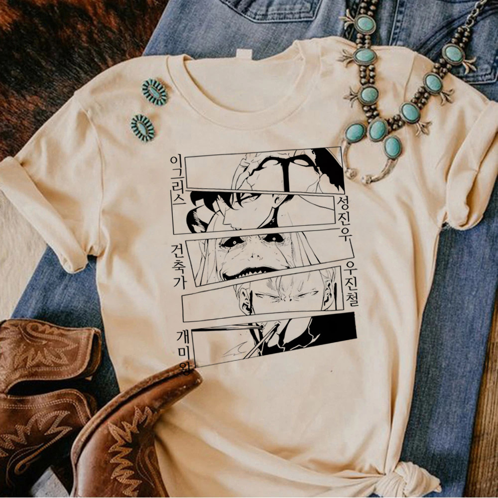 Solo Leveling เสื้อยืดผู้หญิงก - Anime Merchandise Solo Leveling บทวิจารณ์และราคา