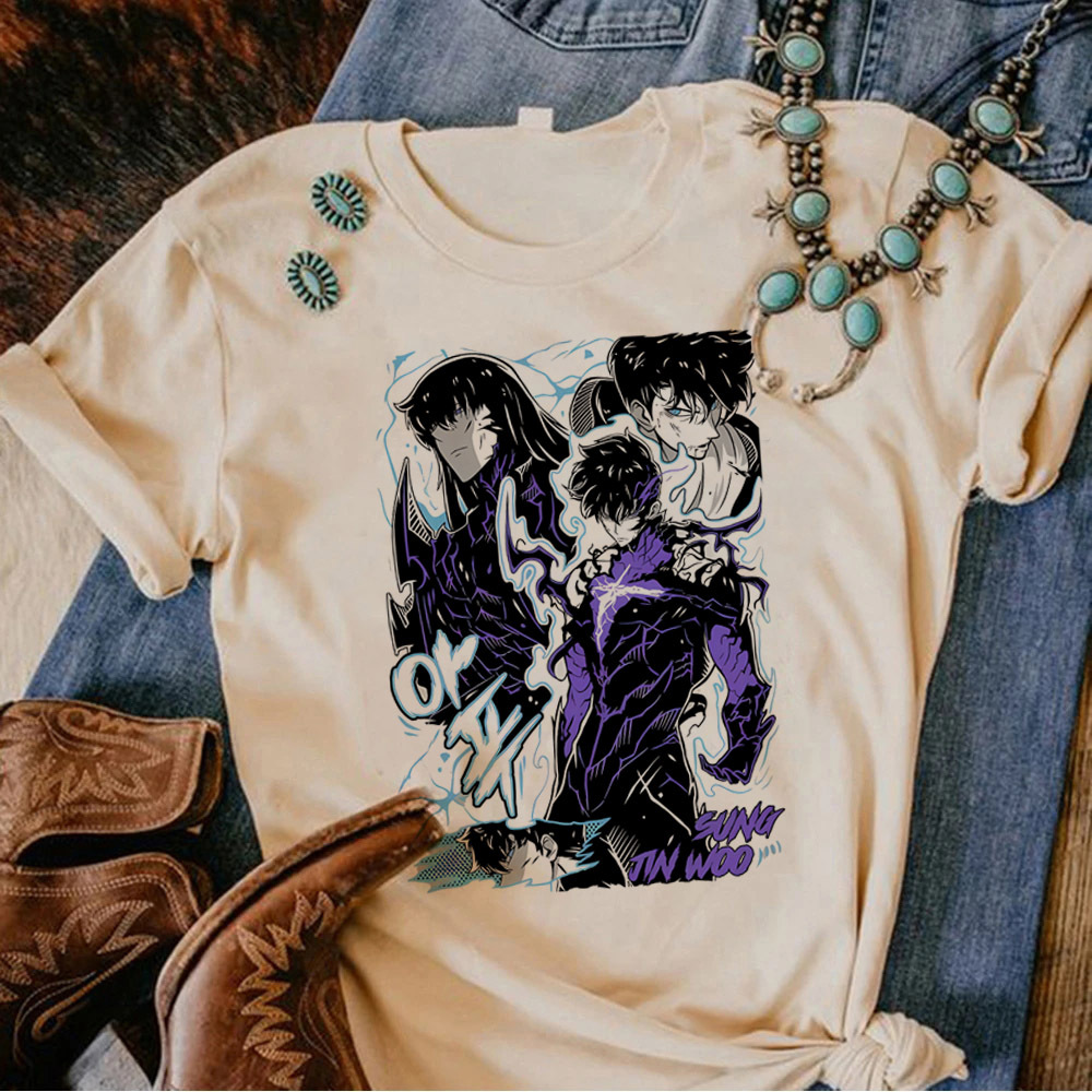 Solo Leveling เสื้อยืดผู้หญิงก - Anime Merchandise Solo Leveling บทวิจารณ์และราคา