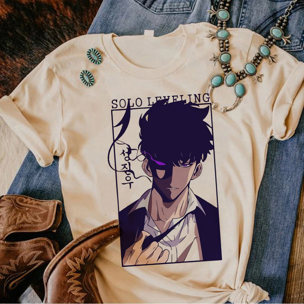 Solo Leveling เสื้อยืดผู้หญิงก - Anime Merchandise Solo Leveling บทวิจารณ์และราคา