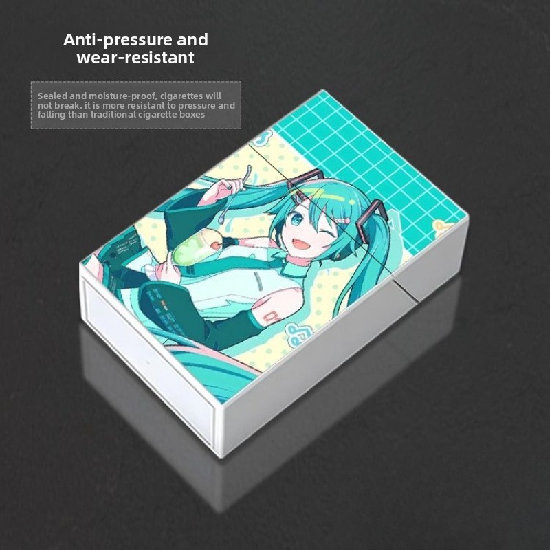 กล่องบุหรี่พลาสติกหนา ลายฮัตสึ - Manga Storage Box บทวิจารณ์และราคา