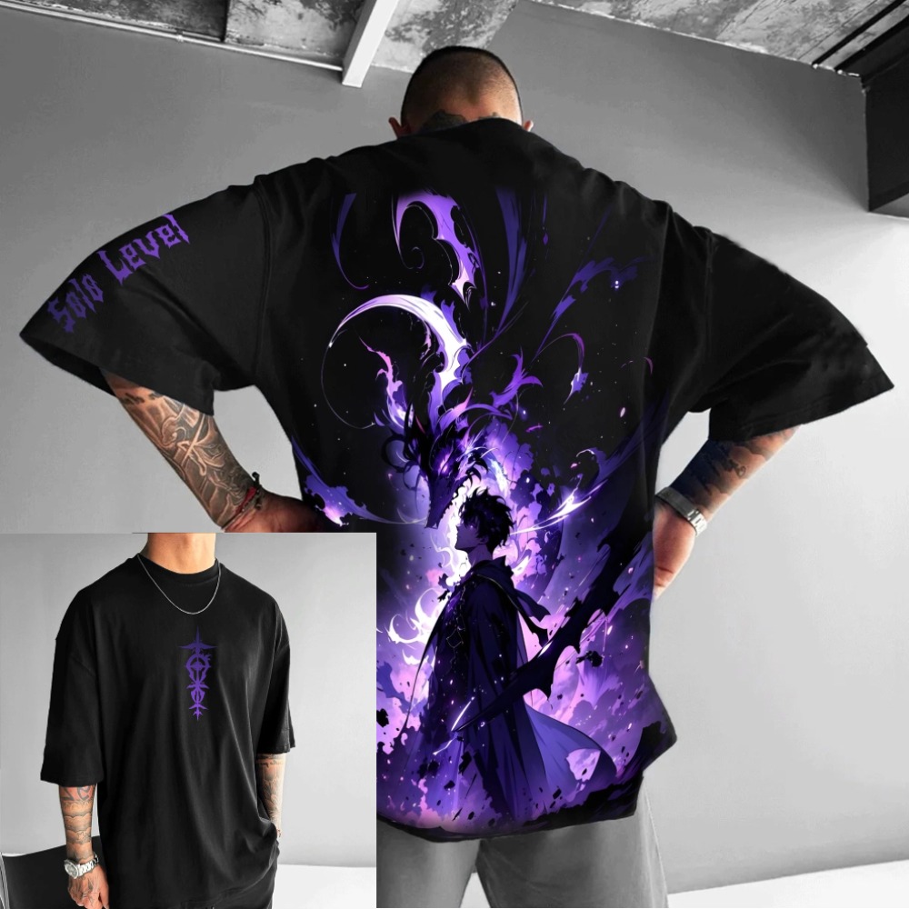 เสื้อยืดพิมพ์ลายอนิเมะ Solo Le - Anime Merchandise Solo Leveling บทวิจารณ์และราคา